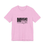 Vintage Music For A Song Logo Unisex Jersey Short Sleeve T-Shirt - POPvault