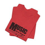 Vintage Music For A Song Logo Unisex Jersey Short Sleeve T-Shirt - POPvault