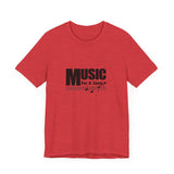 Vintage Music For A Song Logo Unisex Jersey Short Sleeve T-Shirt - POPvault