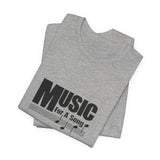 Vintage Music For A Song Logo Unisex Jersey Short Sleeve T-Shirt - POPvault