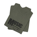 Vintage Music For A Song Logo Unisex Jersey Short Sleeve T-Shirt - POPvault