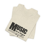 Vintage Music For A Song Logo Unisex Jersey Short Sleeve T-Shirt - POPvault