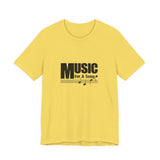 Vintage Music For A Song Logo Unisex Jersey Short Sleeve T-Shirt - POPvault