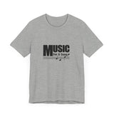 Vintage Music For A Song Logo Unisex Jersey Short Sleeve T-Shirt - POPvault