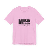 Vintage Music For A Song Logo Unisex Jersey Short Sleeve T-Shirt - POPvault