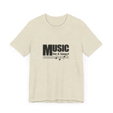 Vintage Music For A Song Logo Unisex Jersey Short Sleeve T-Shirt - POPvault