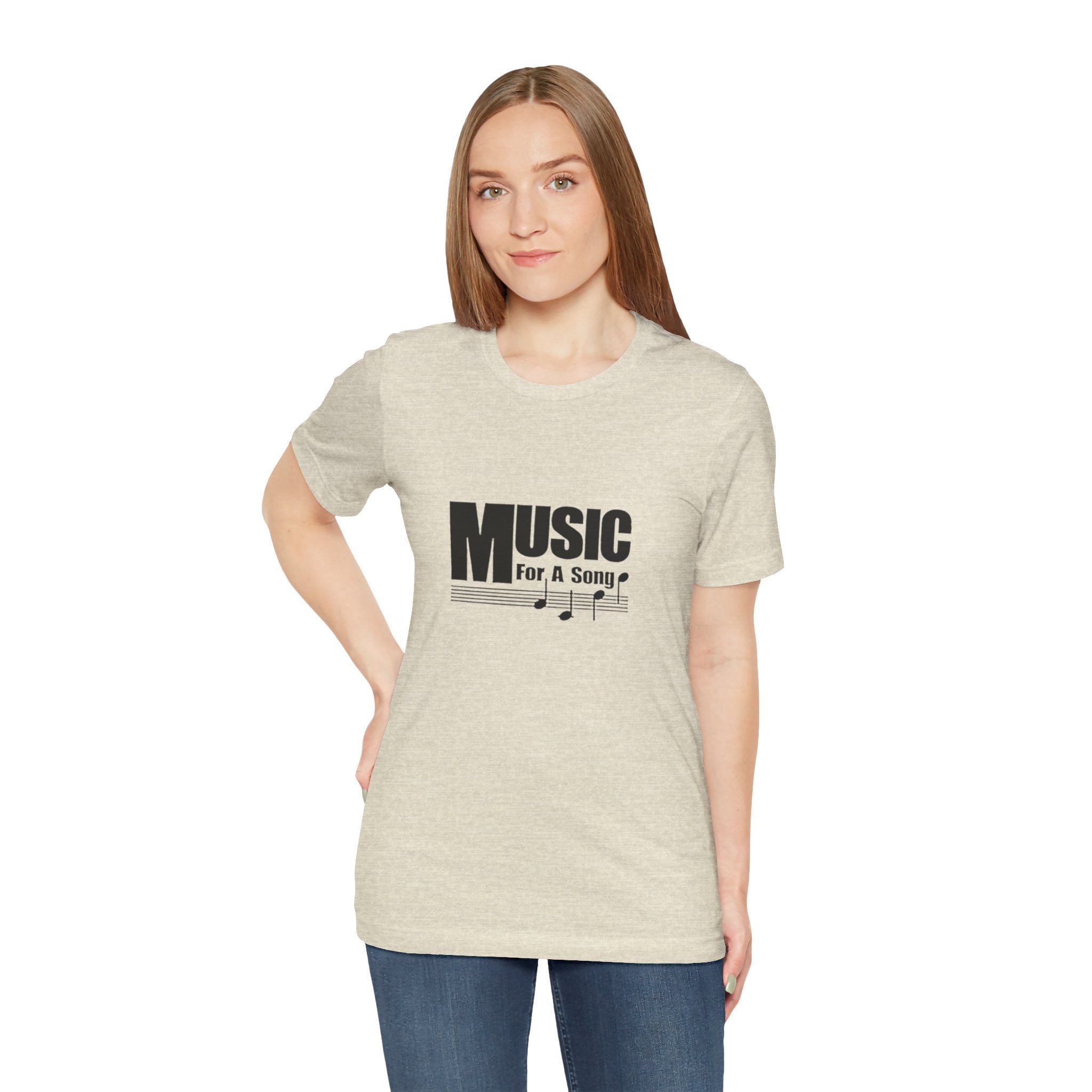 Vintage Music For A Song Logo Unisex Jersey Short Sleeve T-Shirt - POPvault