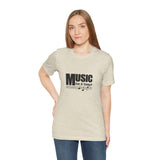 Vintage Music For A Song Logo Unisex Jersey Short Sleeve T-Shirt - POPvault