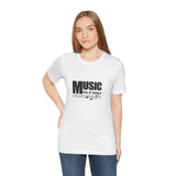 Vintage Music For A Song Logo Unisex Jersey Short Sleeve T-Shirt - POPvault