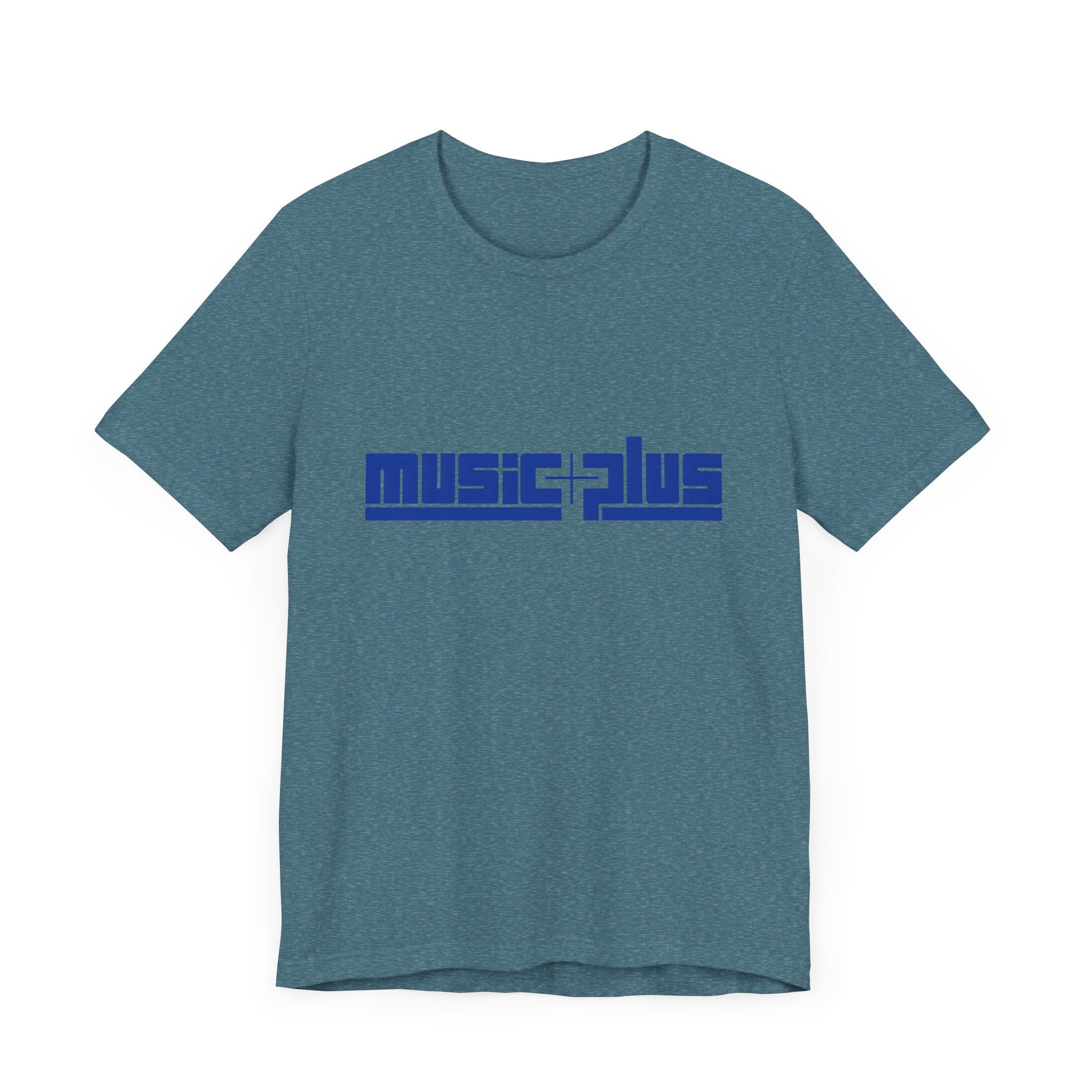Vintage Music Plus Record Store Logo Unisex Jersey Short Sleeve T-Shirt - POPvault