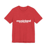 Vintage Musicland Logo Unisex Jersey Short Sleeve T-Shirt - POPvault