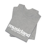 Vintage Musicland Logo Unisex Jersey Short Sleeve T-Shirt - POPvault