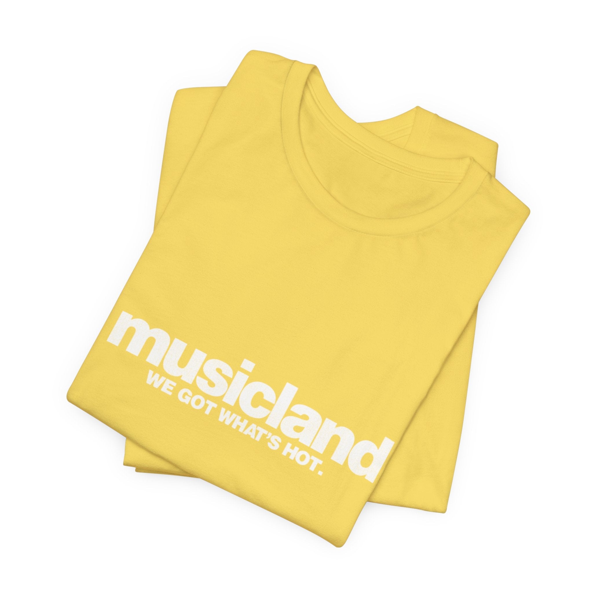 Vintage Musicland Logo Unisex Jersey Short Sleeve T-Shirt - POPvault
