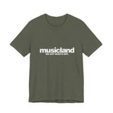 Vintage Musicland Logo Unisex Jersey Short Sleeve T-Shirt - POPvault