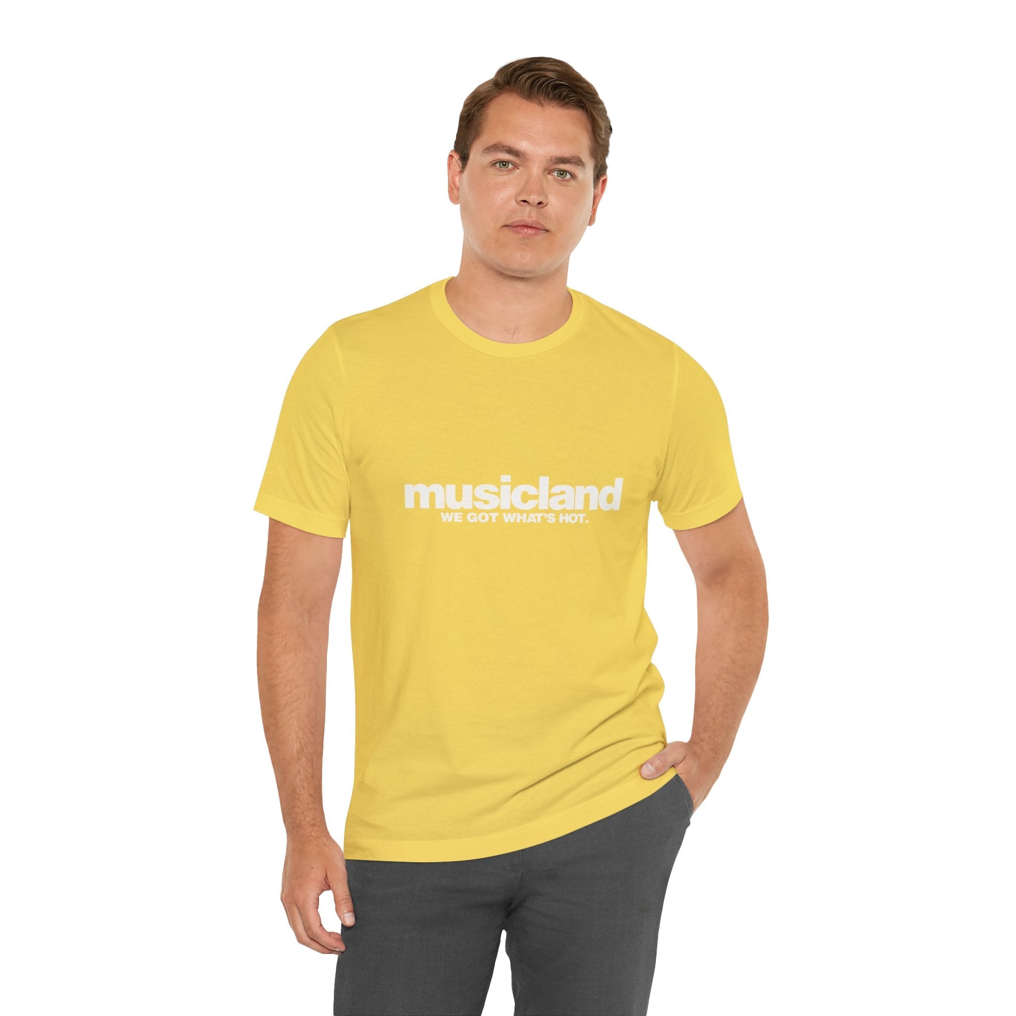 Vintage Musicland Logo Unisex Jersey Short Sleeve T-Shirt - POPvault
