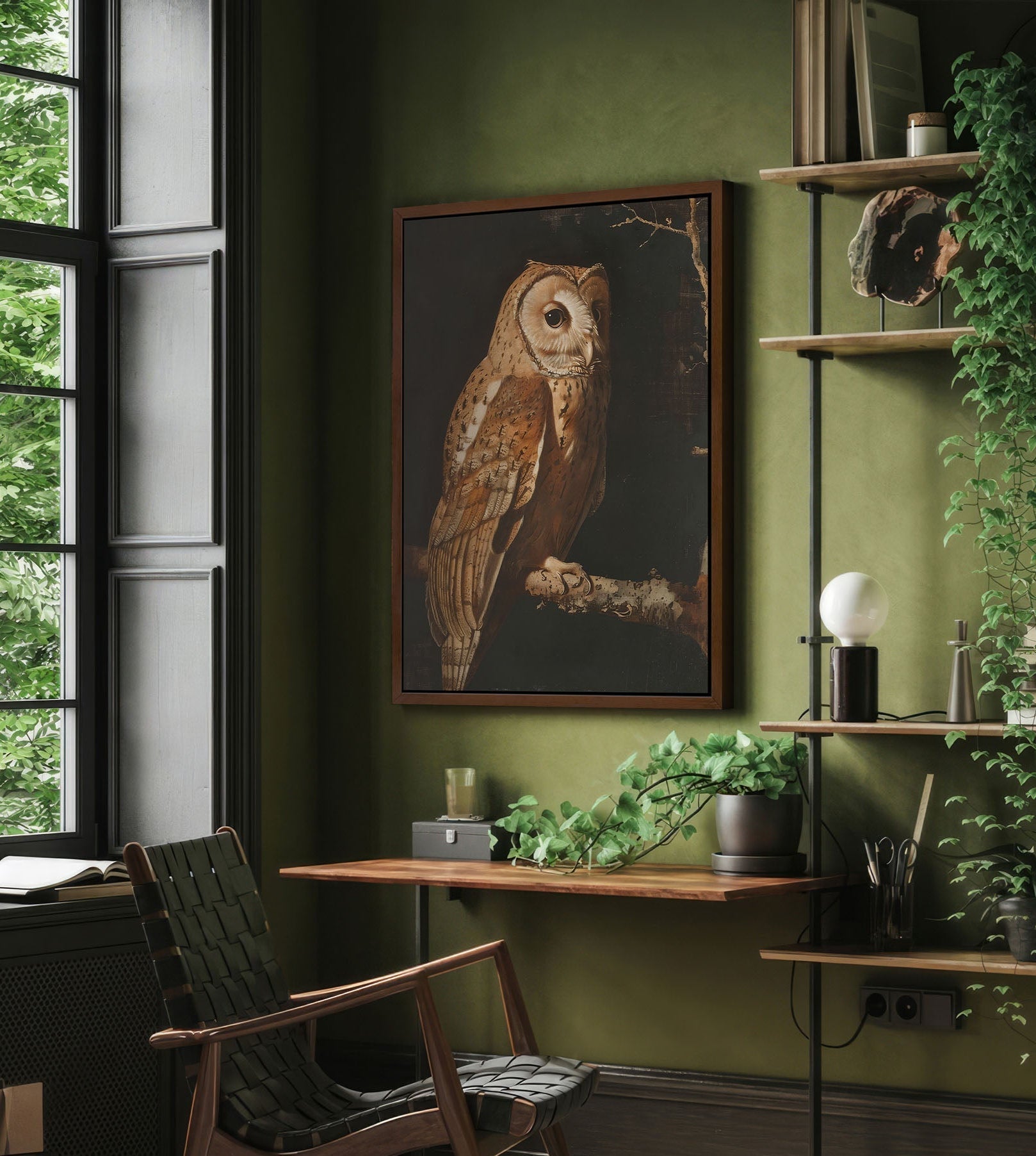 Vintage Owl Canvas Art Print - POPvault