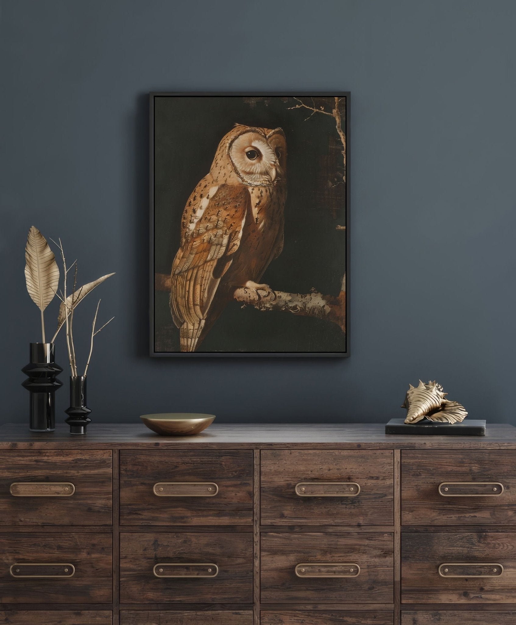 Vintage Owl Canvas Art Print - POPvault