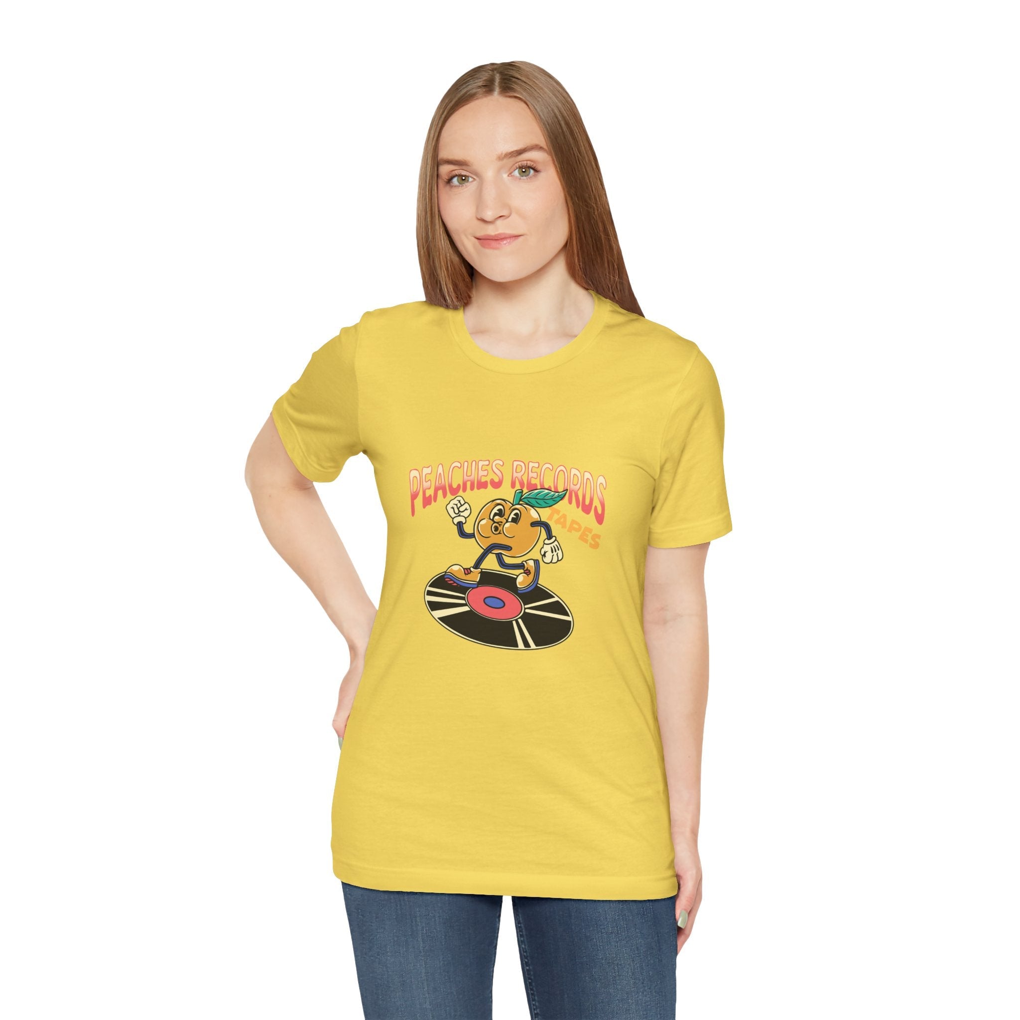 Vintage Peaches Early Logo Unisex Jersey Short Sleeve T-Shirt - POPvault