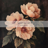 Vintage Peony Moody Art - POPvault