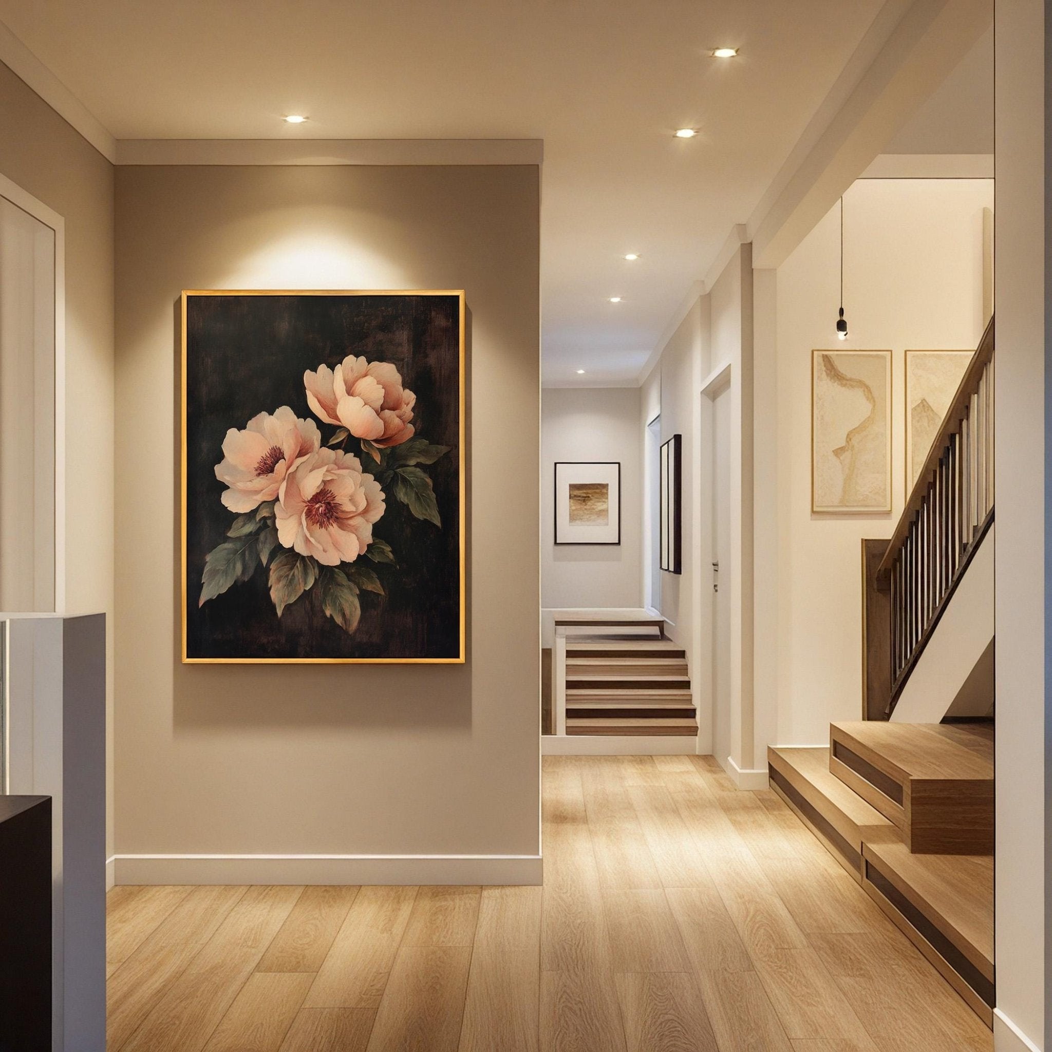 Vintage Peony Moody Art - POPvault