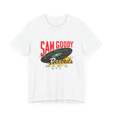 Vintage Sam Goody Record Store Logo Unisex Jersey Short Sleeve T-Shirt - POPvault