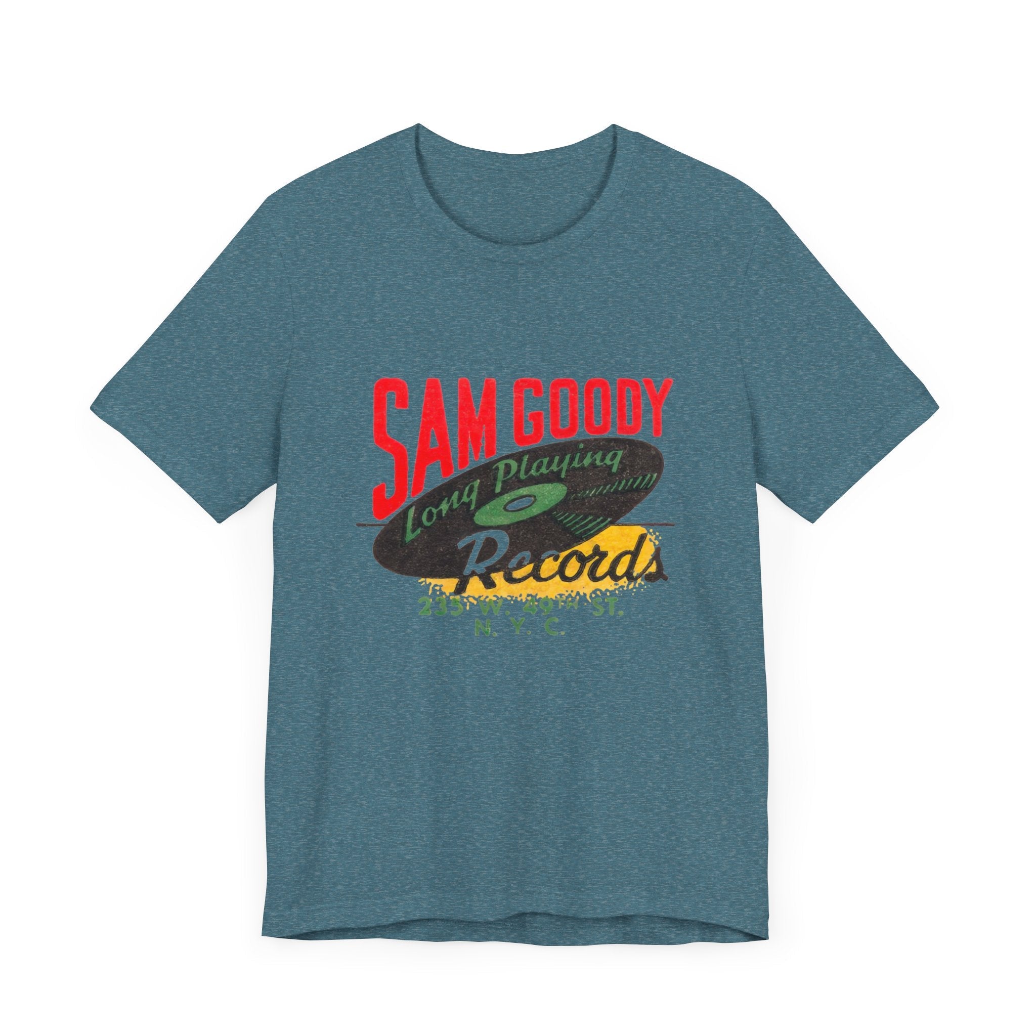 Vintage Sam Goody Record Store Logo Unisex Jersey Short Sleeve T-Shirt - POPvault