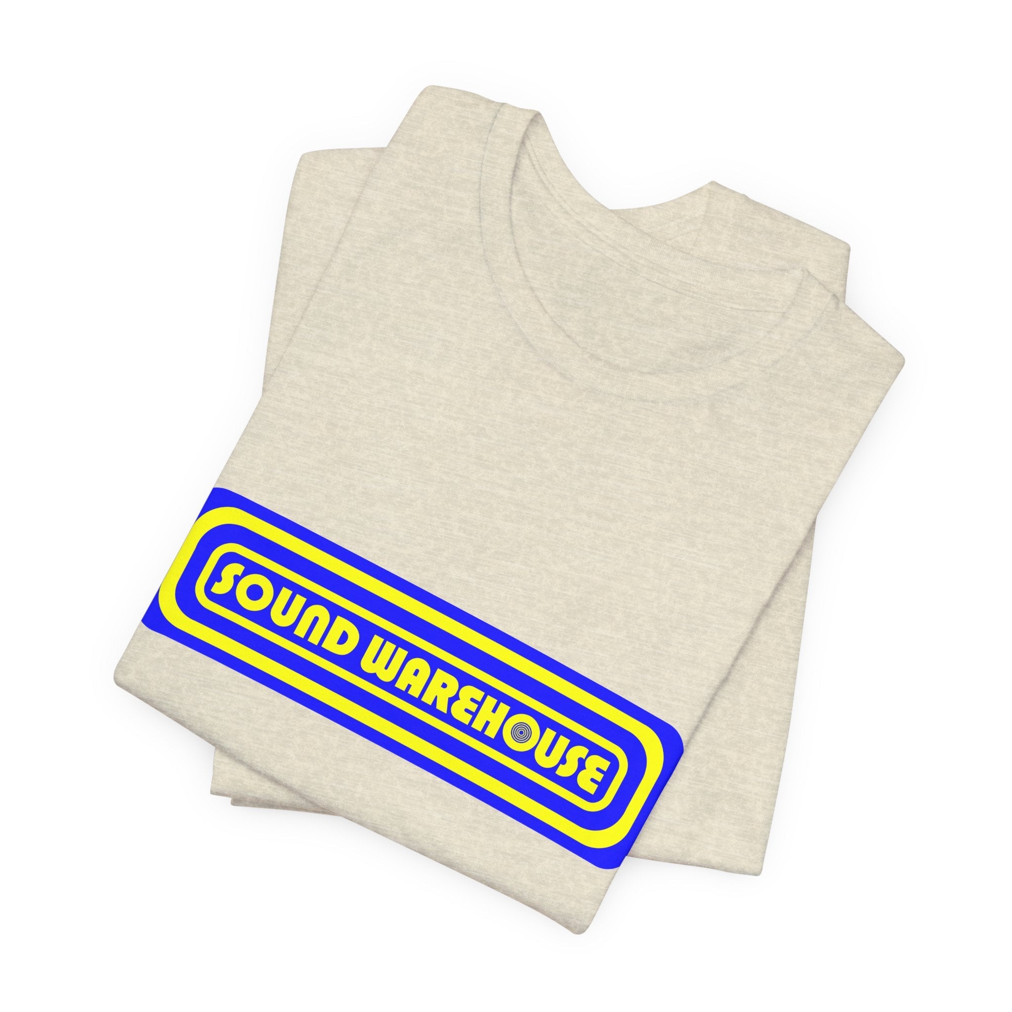 Vintage Sound Warehouse Records Logo Unisex Jersey Short Sleeve T-Shirt - POPvault