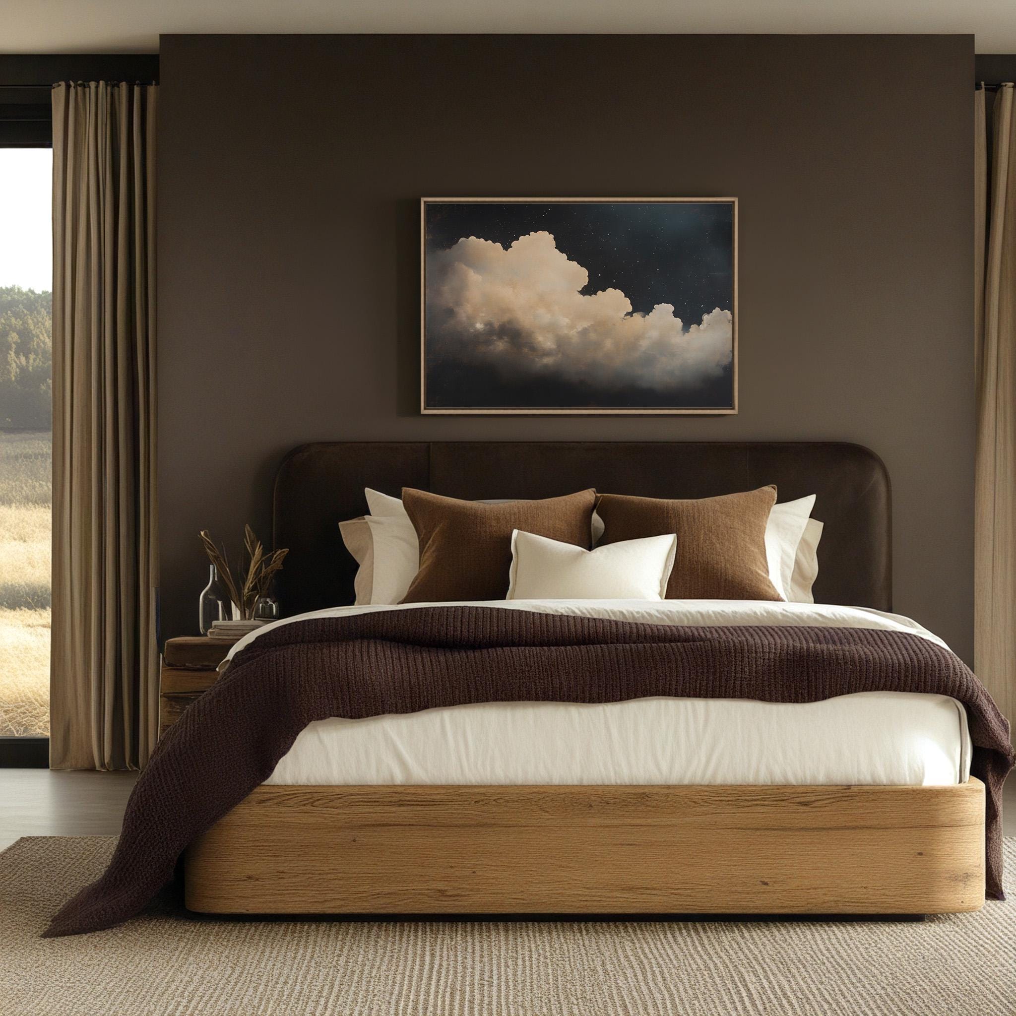 Vintage Starry Cloud Canvas Art Print - POPvault