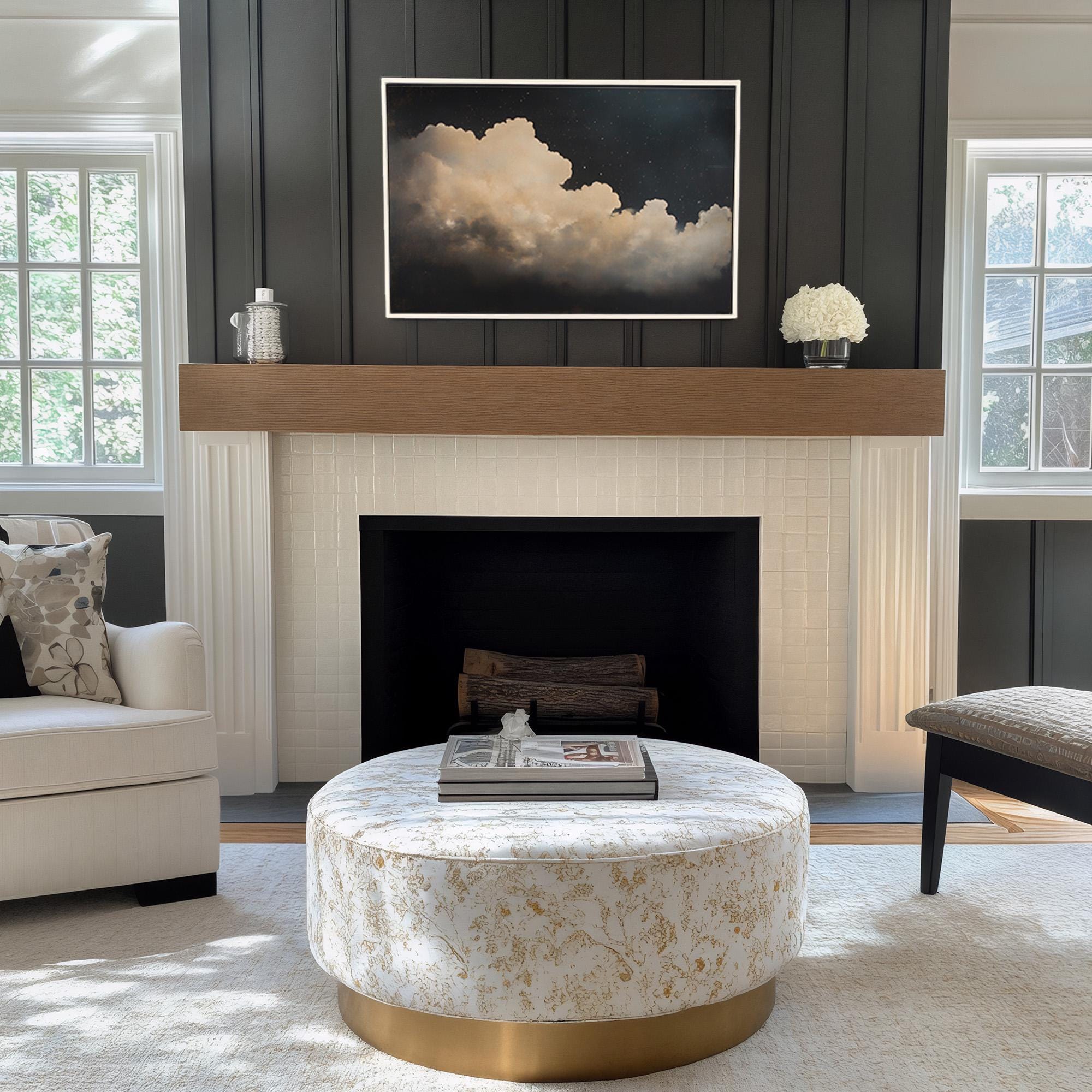 Vintage Starry Cloud Canvas Art Print - POPvault