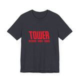 Vintage Tower Records Logo Unisex Jersey Short Sleeve T-Shirt - POPvault
