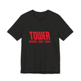 Vintage Tower Records Logo Unisex Jersey Short Sleeve T-Shirt - POPvault