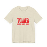 Vintage Tower Records Logo Unisex Jersey Short Sleeve T-Shirt - POPvault