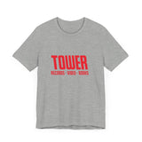 Vintage Tower Records Logo Unisex Jersey Short Sleeve T-Shirt - POPvault