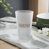 Vintage Turtles Record & Tapes Store Logo Frosted 16 Ounce Pint Glass - POPvault