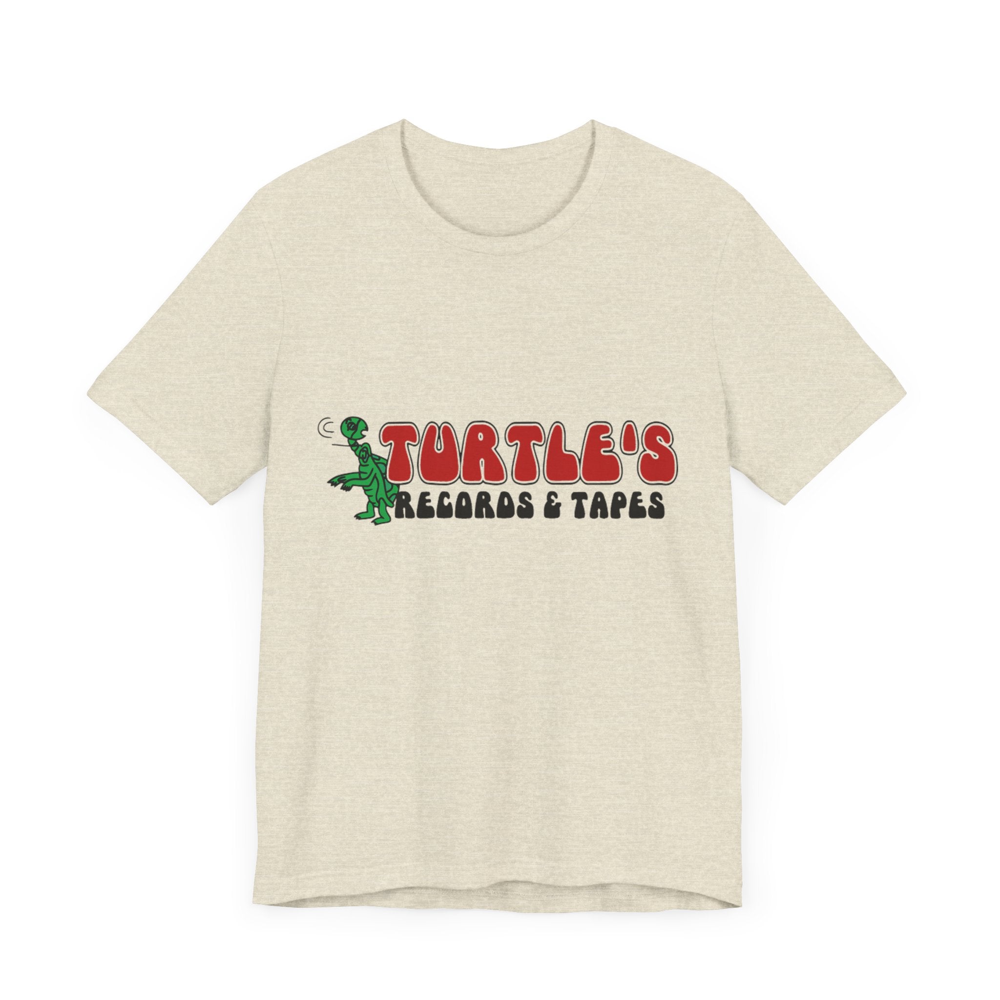 Vintage Turtles Record & Tapes Store Logo Unisex Jersey Short Sleeve T-Shirt - POPvault