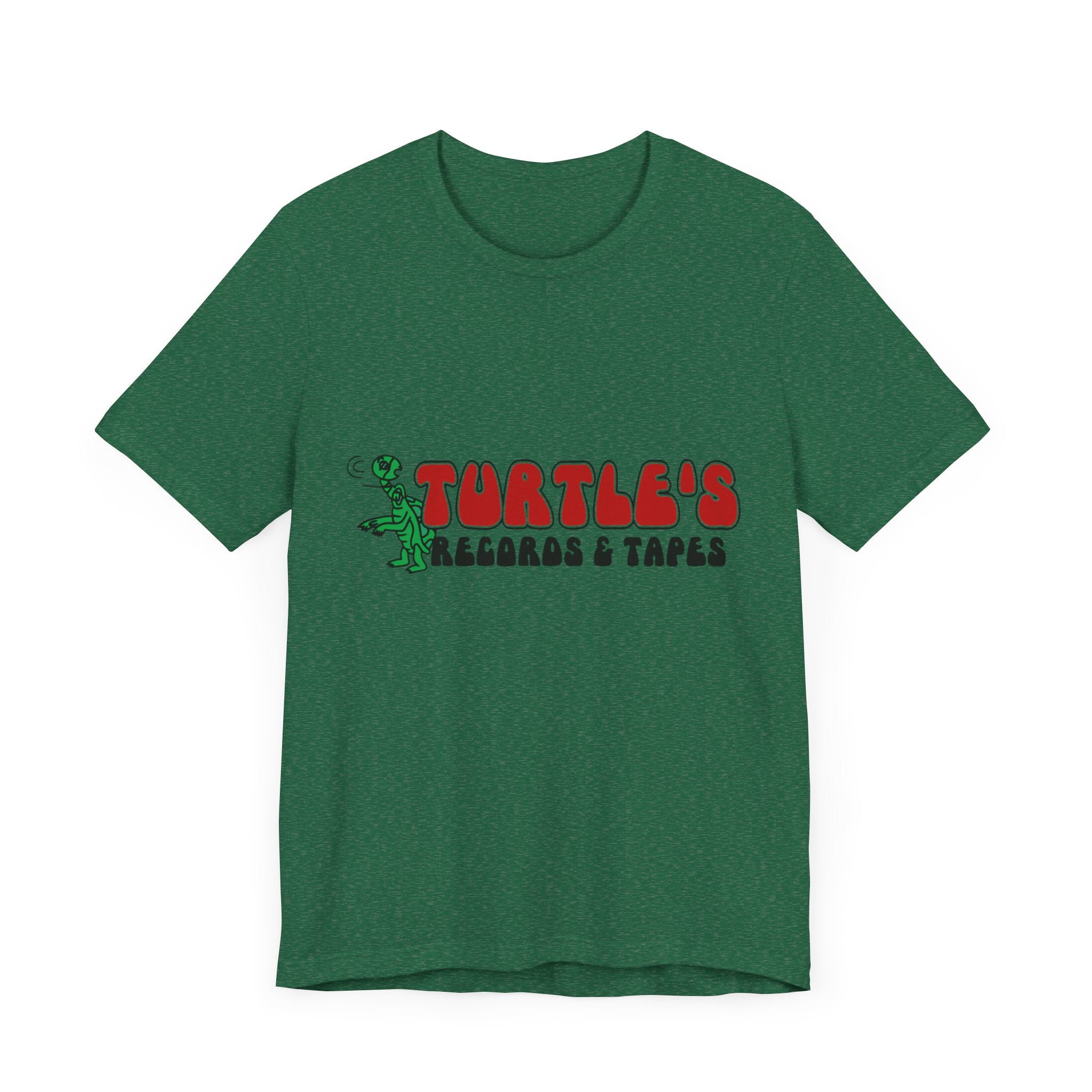 Vintage Turtles Record & Tapes Store Logo Unisex Jersey Short Sleeve T-Shirt - POPvault