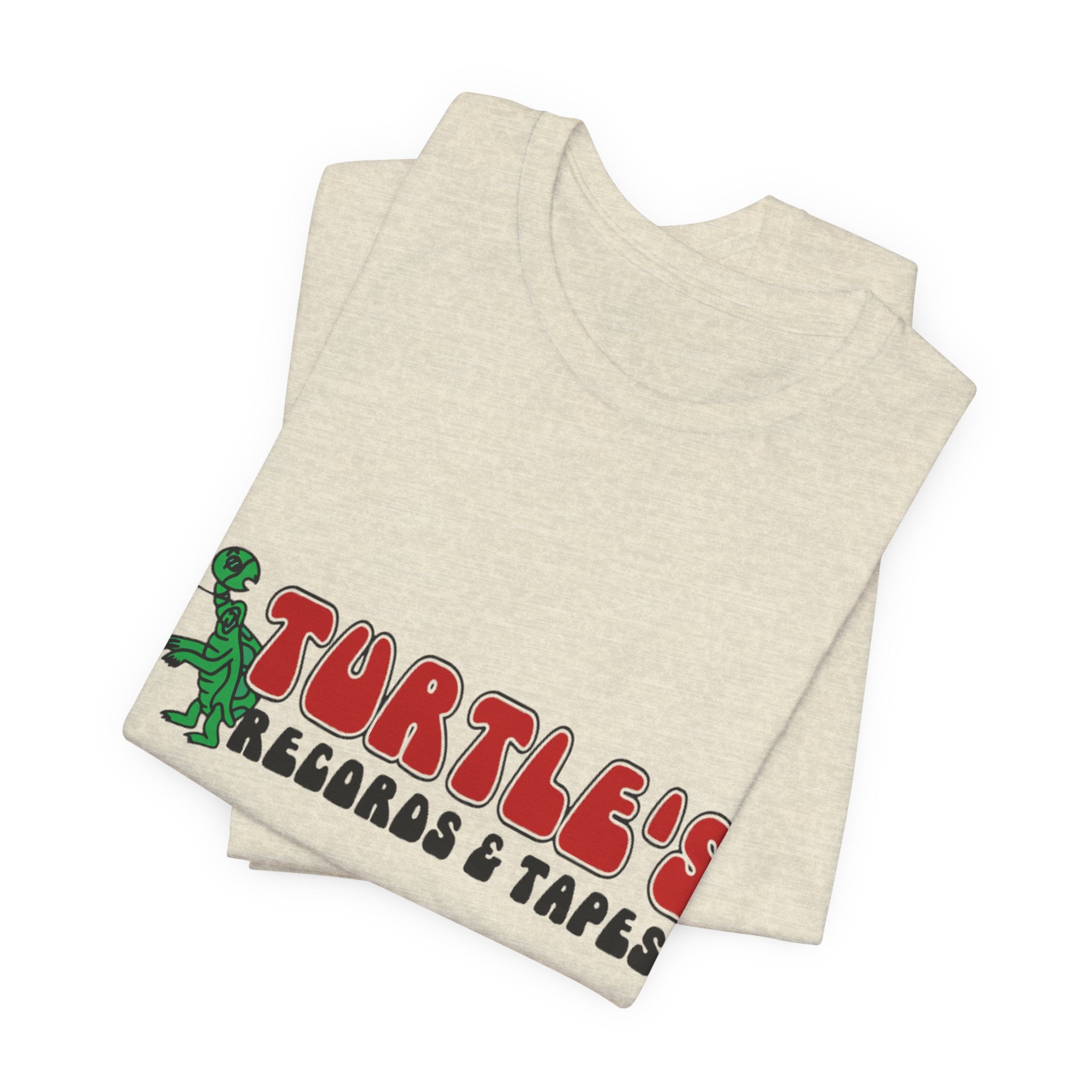 Vintage Turtles Record & Tapes Store Logo Unisex Jersey Short Sleeve T-Shirt - POPvault