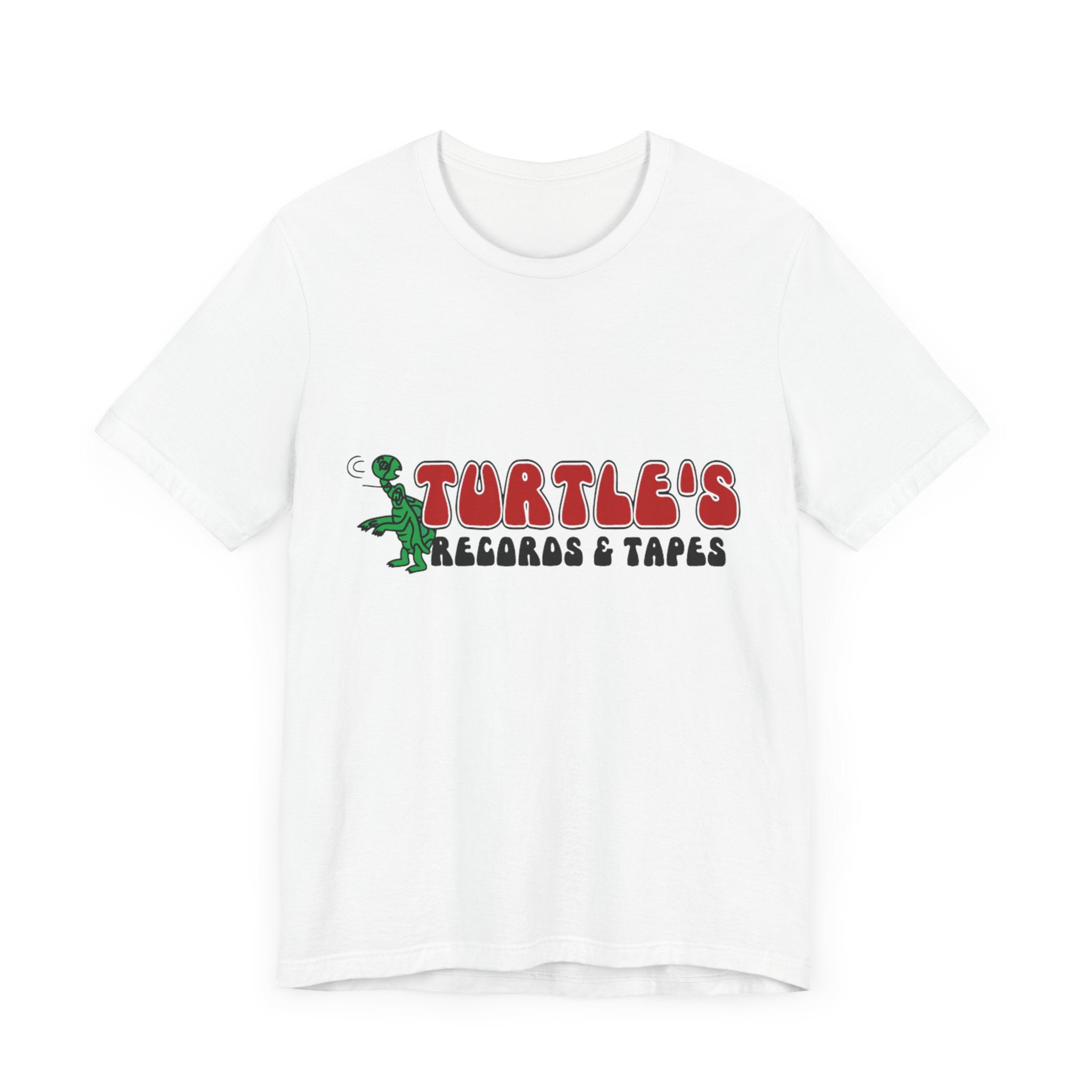 Vintage Turtles Record & Tapes Store Logo Unisex Jersey Short Sleeve T-Shirt - POPvault