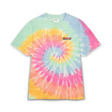 Vintage Turtles Record & Tapes Store Logo Unisex Vibrant Oversized Tie - Dye Short Sleeve T-Shirt with Embroidery - POPvault