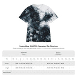 Vintage Turtles Record & Tapes Store Logo Unisex Vibrant Oversized Tie - Dye Short Sleeve T-Shirt with Embroidery - POPvault