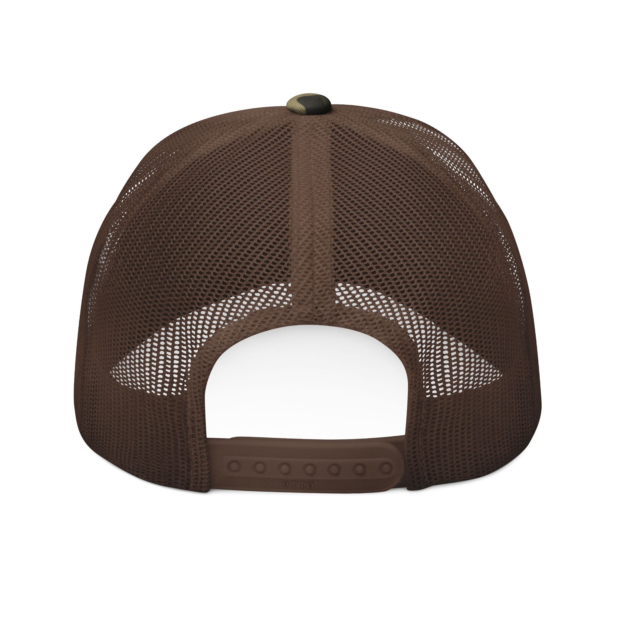 Vintage Turtles Records & Tapes Logo Embroidered Camouflage Trucker Hat - POPvault