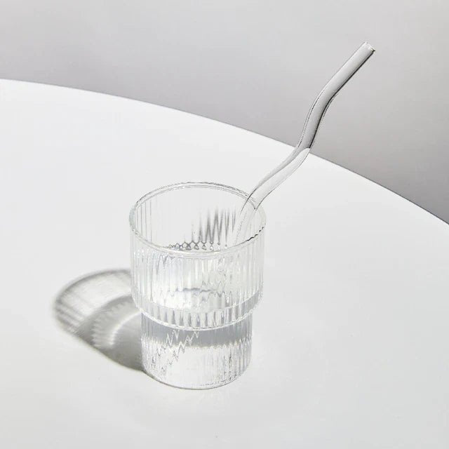 Wavy Glass Straw Set - POPvault