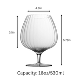 Whiskey Bourbon Brandy Crystal Glasses Snifter 20oz (Set of 2 or 4) - POPvault