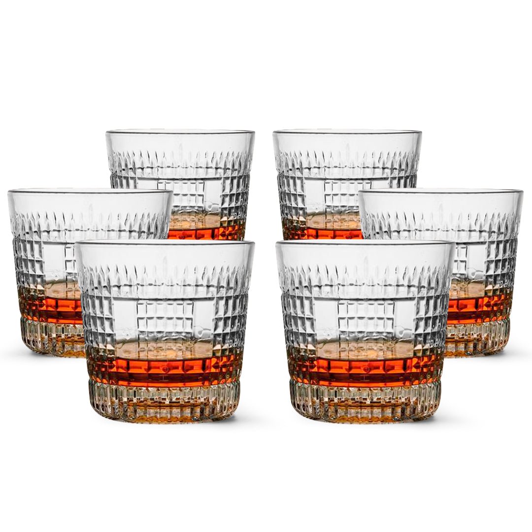 Whiskey Sour Old Fashioned Glasses Tumblers - 12oz - Set of 6 - POPvault