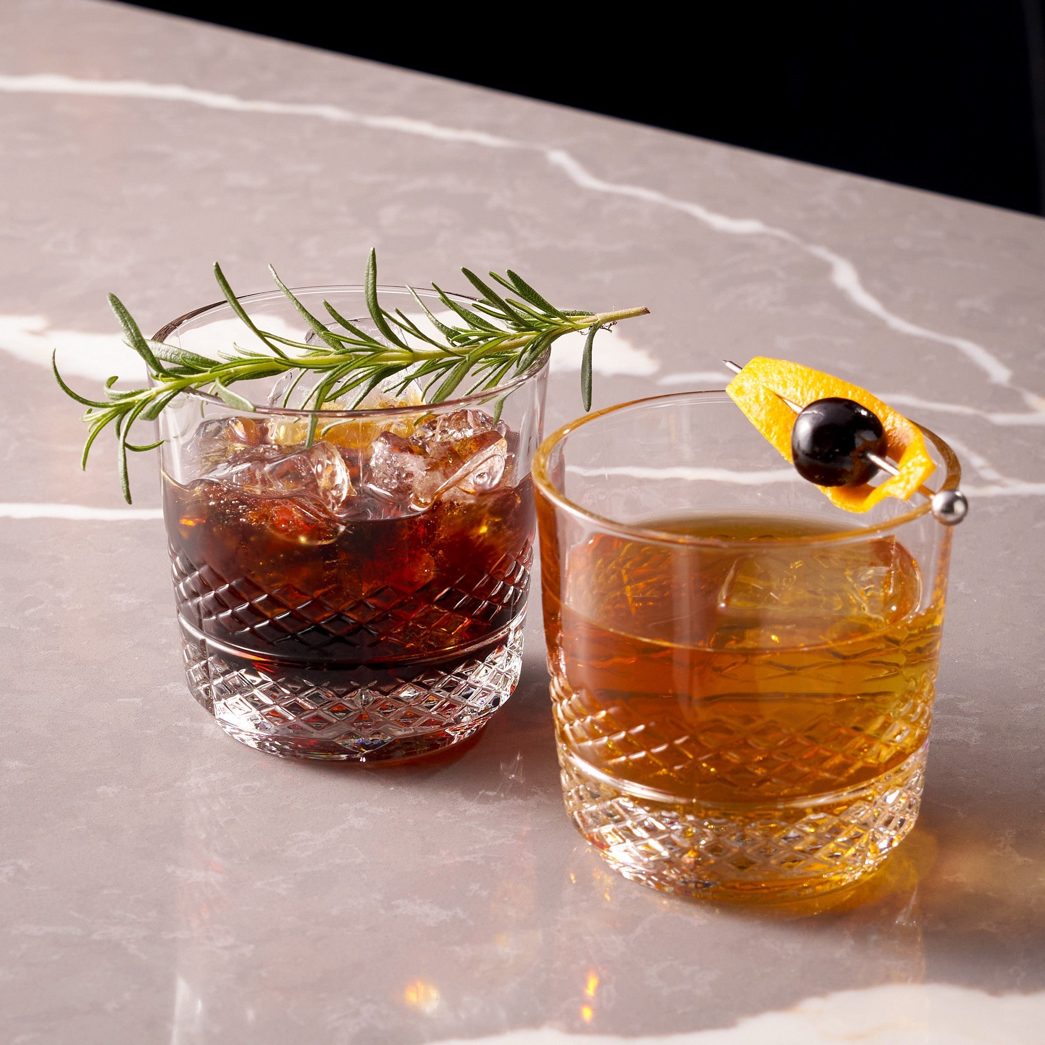 Whiskey Sour Old Fashioned Glasses Tumblers - 12oz - Set of 6 - POPvault