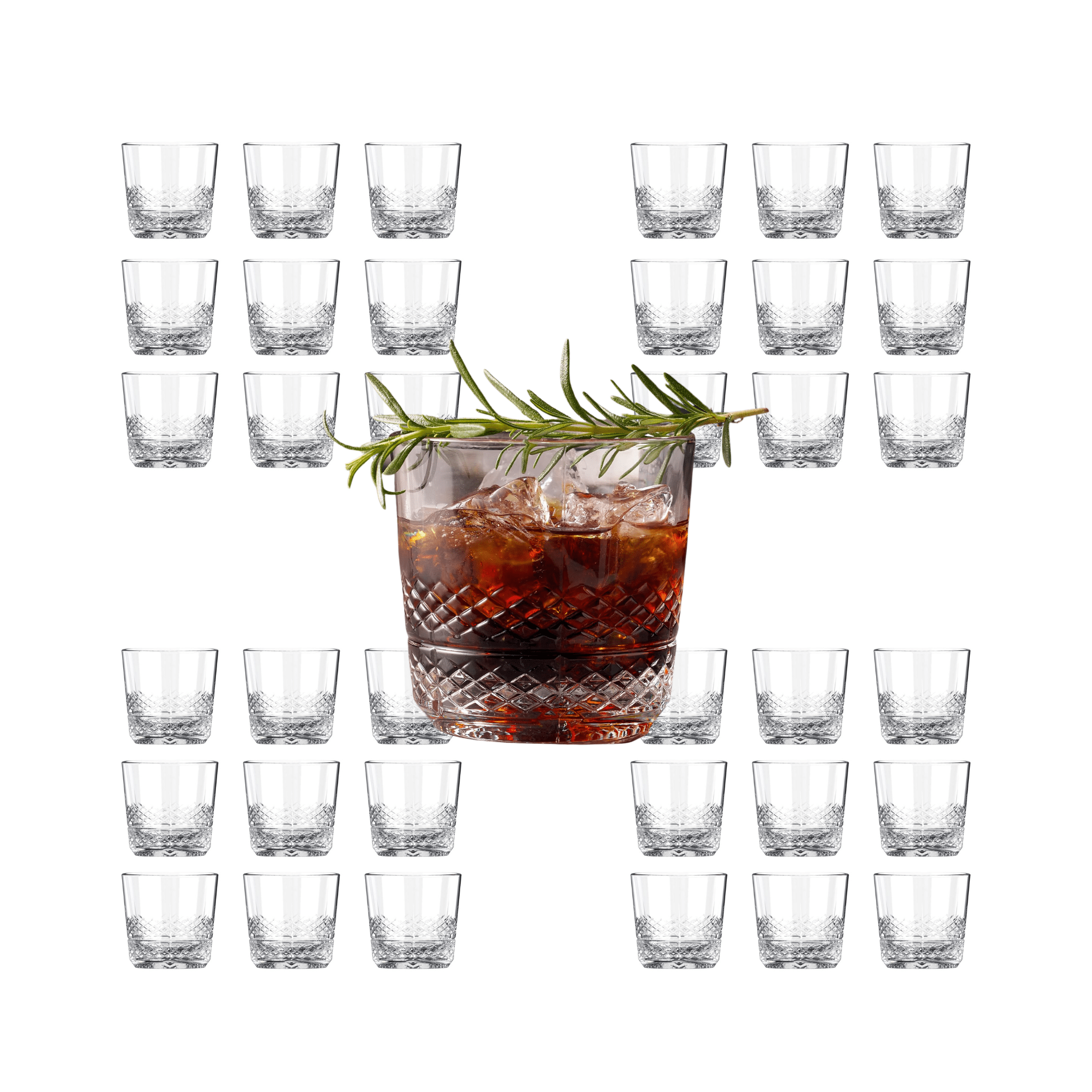 Whiskey Sour Old Fashioned Glasses Tumblers - 12oz - Set of 6 - POPvault