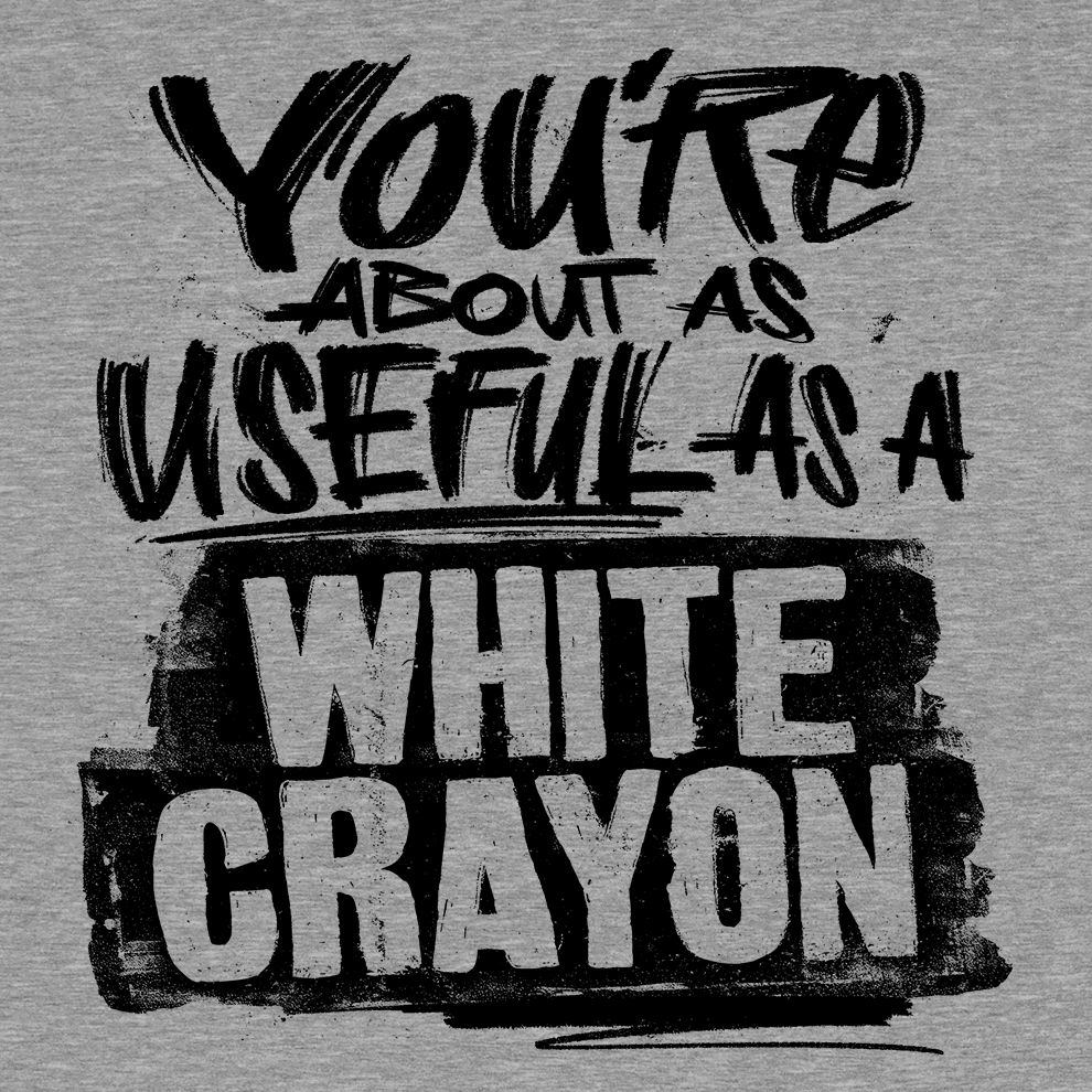 White Crayon - Safety Yellow T-Shirt - POPvault
