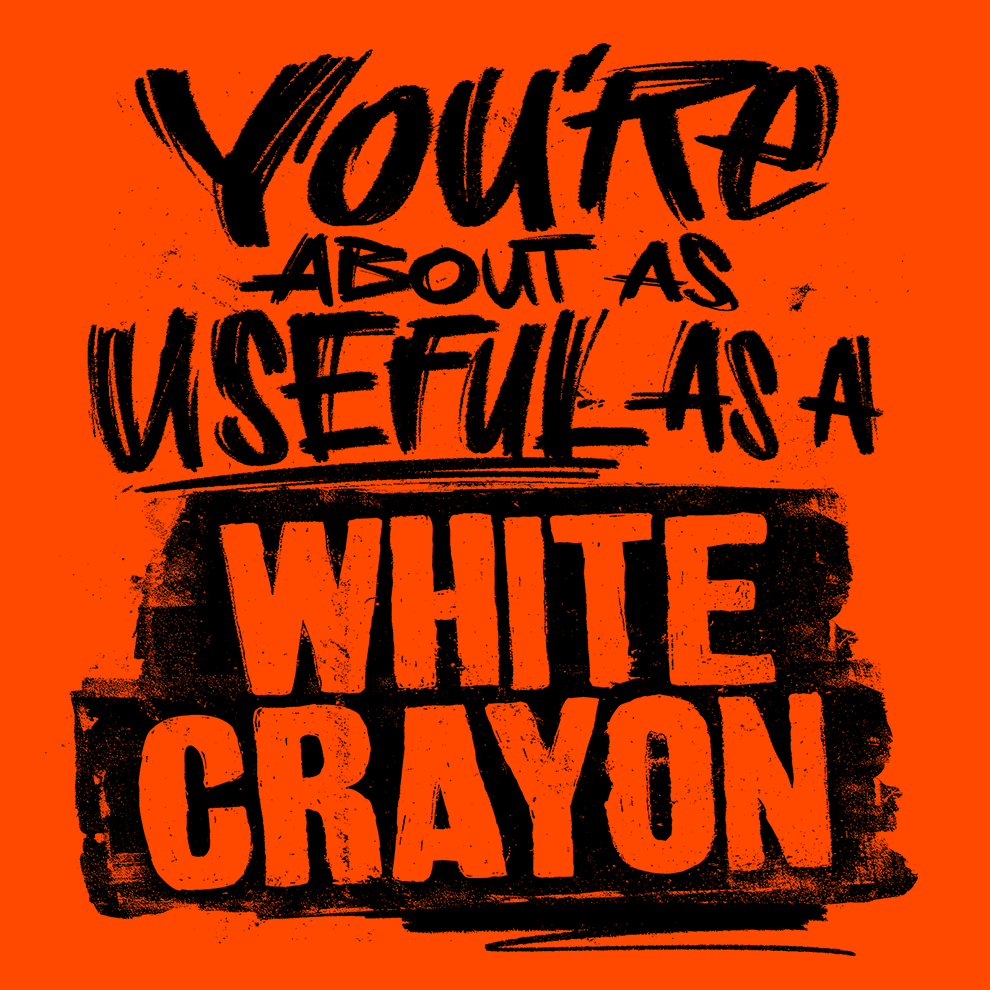 White Crayon - Safety Yellow T-Shirt - POPvault