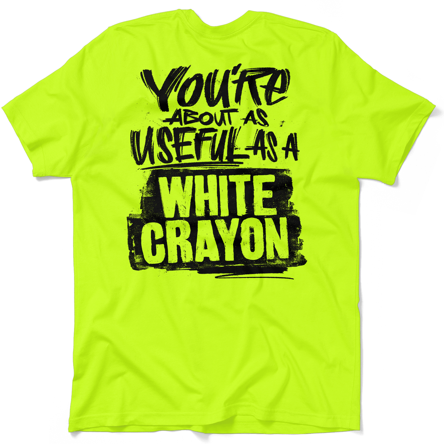 White Crayon - Safety Yellow T-Shirt - POPvault