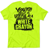 White Crayon - Safety Yellow T-Shirt - POPvault